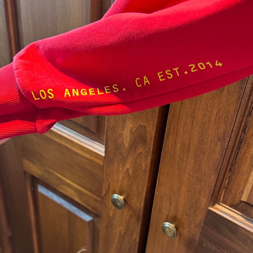 YoungLA Bold Red Hoodie Sweater - Picture 4 of 5